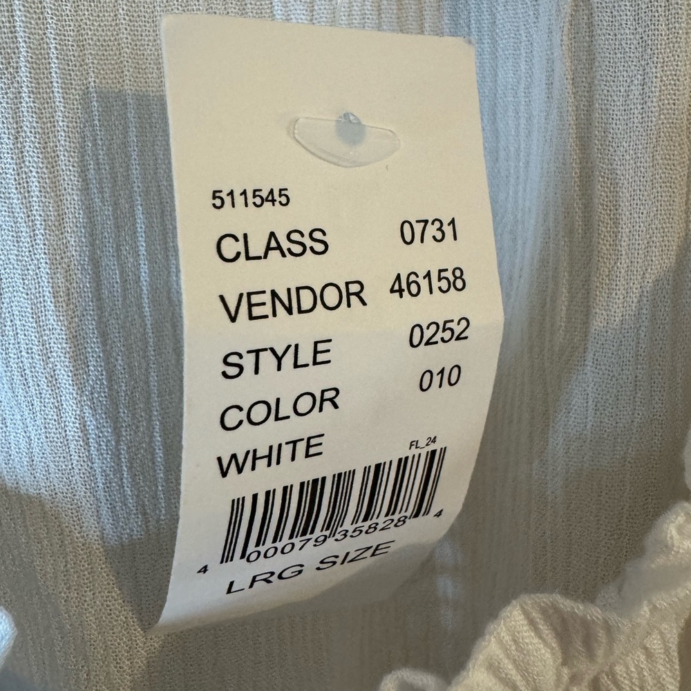 NWT PacSun LA Hearts White Peasant Blouse size Large - Picture 5 of 5